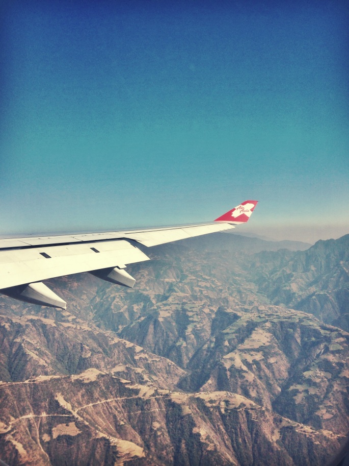 At this point I was weighing up who on the plane I could eat when we crashed into these mountains. 